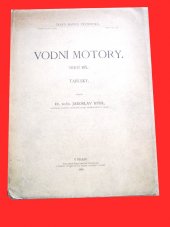 kniha Vodní notory 3. díl tabulky, Česká matice technická 1928