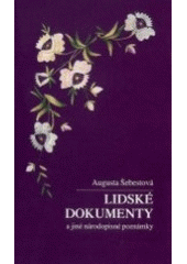 kniha Lidské dokumenty a jiné národopisné poznámky, Carpe diem 2001