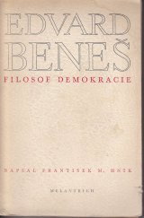 kniha Edvard Beneš, filosof demokracie, Melantrich 1946