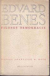 kniha Edvard Beneš, filosof demokracie, Melantrich 1946