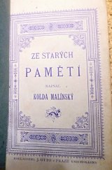 kniha Ze starých pamětí, J. Otto 1887