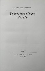 kniha Tajemství strýce Josefa, E[vropský] L[iterární] K[lub] 1948
