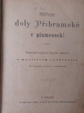 kniha Stříbrné doly Příbramské v plamenech! podrobné vylíčení děsného neštěstí s množstvím vyobrazení dle fotografii a kreseb ze skutečnosti, Alois Hynek 1892