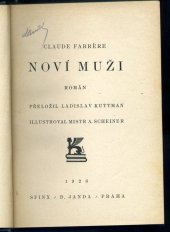 kniha Noví muži román, Sfinx, Bohumil Janda 1926