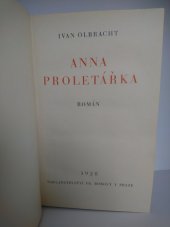 kniha Anna proletářka román, Fr. Borový 1928
