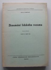 kniha Zkoumání lidského rozumu, SPN 1971