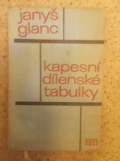 kniha Kapesní dílenské tabulky Určeno [také] stud. odb. škol, SNTL 1967