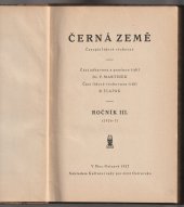 kniha Černá země časopis lidově výchovný, ročník  III. ( 1926 - 7 ), Kulturní rady pro širší Ostravsko 1927