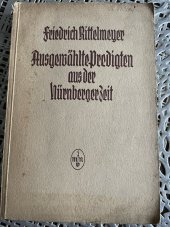 kniha Ausgewählte Predigten aus der Nürnberger, Verlag 1934