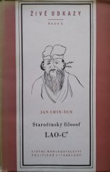 kniha Staročínský filosof Lao-c' a jeho učení, Státní nakladatelství politické literatury 1954