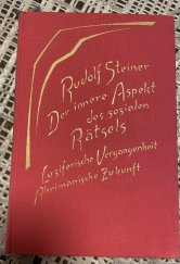 kniha Der innere Aspekt des sozialen Rätsels, Verlag 1968