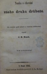 kniha Nauka o chování všeho druhu drůbeže, I.L. Kober 1864
