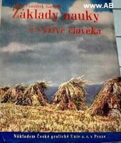 kniha Základy nauky o výživě člověka, Česká grafická Unie 1946