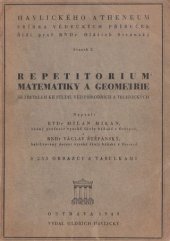 kniha Repetitorium matematiky a geometrie se zřetelem ke studiu věd přírodních a technických, Oldřich Havlický 1949