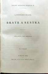 kniha Bratr a sestra, Spolek výtvarných umělců Mánes 1930