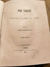 kniha Pan Tadeáš, Ed. Grégr 1892
