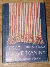 kniha České lidové tkaniny Čechy a západní Morava, SNTL 1989