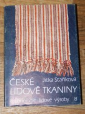 kniha České lidové tkaniny Čechy a západní Morava, SNTL 1989