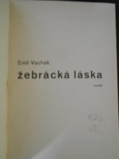 kniha Žebrácká láska román, Kvasnička a Hampl 1941