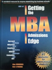kniha ABC of Getting the MBA Admissions Edge #1 bestseller for international students, MBA Site 2002