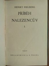 kniha Příběh nalezencův. [Sv.] 1, Melantrich 1932