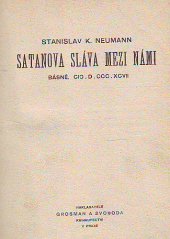 kniha Satanova sláva mezi námi básně CIC.D.CCC.XCVII, Grosman a Svoboda 1897