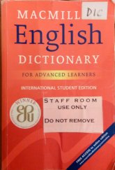 kniha English DICTIONARY for advanced learners, Macmillan 2006
