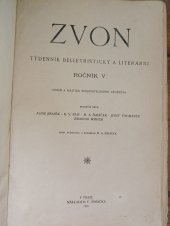 kniha Zvon 1905 Týdenník Belletristický a literární, Ročník V., F. Šimáček 1905