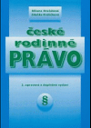 kniha České rodinné právo, Masarykova univerzita 2001