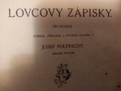 kniha Lovcovy zápisky pět povídek, F. Topič 1916