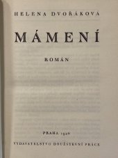 kniha Mámení Román, Družstevní práce 1928