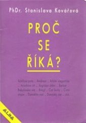 kniha Proč se říká?, ALDA 1994