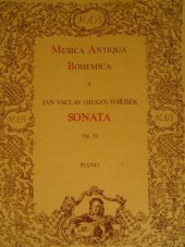 kniha Sonata, Op. 20 for piano, Edition Supraphon 1986