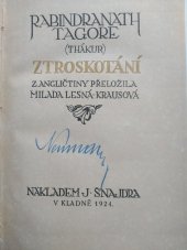kniha Ztroskotání, J. Šnajdra 1924