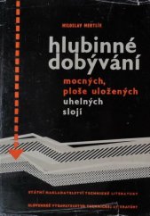 kniha Hlubinné dobývání mocných, ploše uložených uhelných slojí Určeno báňským inž., technikům v důlních provozech, výstavbě, průzkumu i výzkumu a stud. odb. škol báňských, SNTL 1964