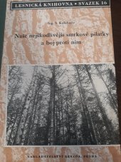 kniha Naše nejškodlivější smrkové pilatky a boj proti nim, Brázda 1952