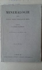 kniha Mineralogie pro pátou třídu středních škol, Profesorské nakladatelství a knihkupectví 1947