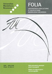 kniha Folia VI, 2013, 4 Rychlení a možnosti využití potočnice lékařské (Nasturtium Officinale R. Br.), Mendelova univerzita v Brně 2013