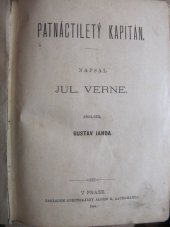 kniha Patnáctiletý kapitán, Nákladem knihtiskárny Aloise R. Lauermanna 1884