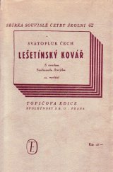 kniha Lešetínský kovář Báseň, F. Topič 1946