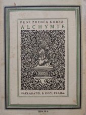 kniha Alchymie, B. Kočí 1916