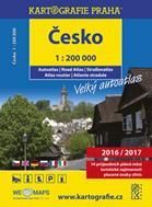 kniha Česko - velký autoatlas, 1 : 200 000, Kartografie 2016
