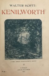 kniha Kenilworth, Jos.R. Vilímek  1921