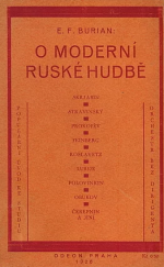 kniha O moderní ruské hudbě Populární úvod ke studiu, Jan Fromek 1926