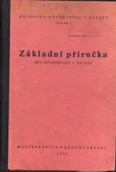 kniha Základní příručka pro důstojníky v záloze, Ministerstvo národní obrany 1956