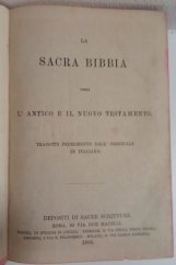 kniha La Sacra Bibbia ossia l´antico e il nuovo testamento, Depositi di sacre scritture 1903