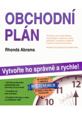 kniha Obchodní plán vytvořte ho správně a rychle!, Pragma 2007
