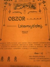 kniha Obzor Litomyšlský Druhé číslo k příležitosti otevření Smetanova domu, V. Augusta 1905