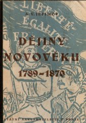 kniha Dějiny novověku 1789 - 1870, Státní nakladatelství 1949