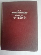 kniha O výživě, Státní nakladatelství 1922